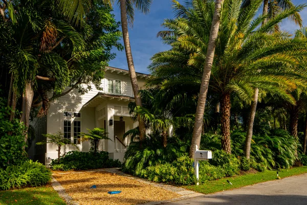 Miami Usa Giugno 2021 Casa Unifamiliare Lusso Key Biscayne Miami — Foto Stock