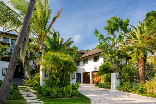 Miami Usa Června 2021 Luxusní Rodinný Dům Key Biscayne Miami — Stock fotografie