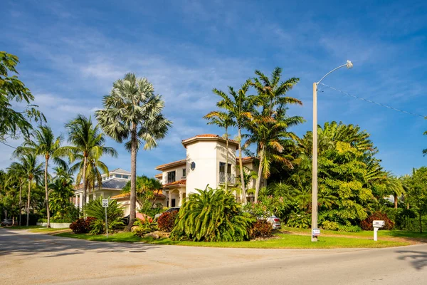 Miami Usa Czerwca 2021 Luksusowy Dom Jednorodzinny Key Biscayne Miami — Zdjęcie stockowe