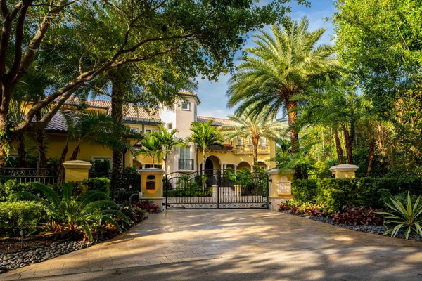 Miami Usa Червня 2021 Luxury Single Family Home Key Biscayne — стокове фото