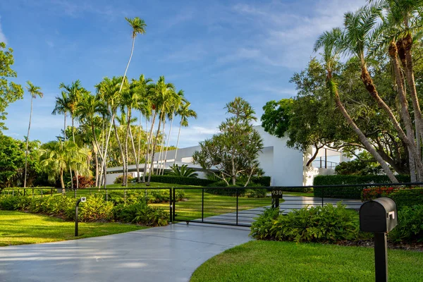 Miami Usa June 2021 Luxury Single Family Home Key Biscayne — Stock Photo, Image