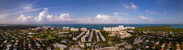 Foto Aerea Panoramica Miami Key Biscayne Usa — Foto Stock