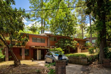 Tallahassee, FL, ABD - 12 Mayıs 2021: Tallahassee Florida ABD 'deki tek aile evi