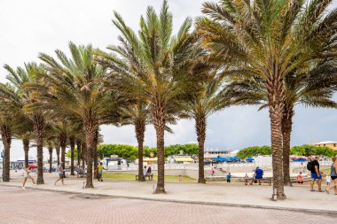 Seaside, FL, ABD - 12 Haziran 2021: The Truman Show filminden Florida sahneleri