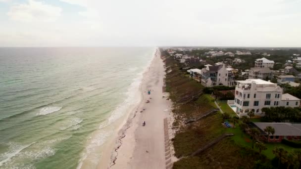 Aereo Drone Video Santa Rosa Beach Litorale Mare Usa — Video Stock