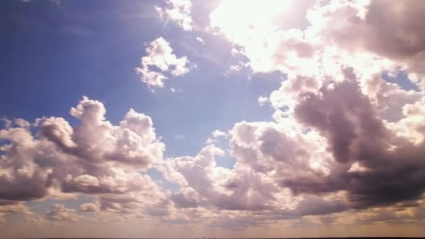 360 Nuages Panoramiques Rapides Dans Ciel — Video