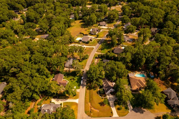 Aerial Photo Nice Neighborhood Tallahassee Amerikai Egyesült Államok — Stock Fotó