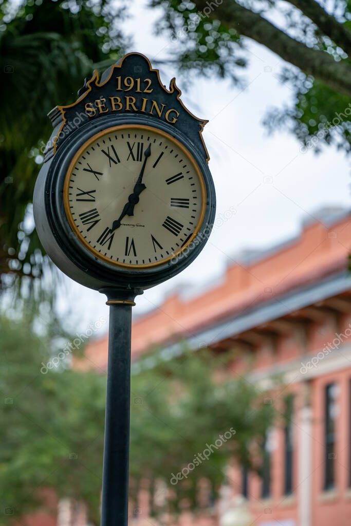 1912 Sebring clock Florida USA
