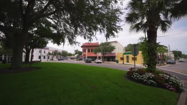 Filmmaterial Downtown Sebring Florida Usa — Stockvideo