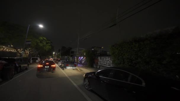 Coups Feu Wynwood Miami Nuit Vidéo — Video