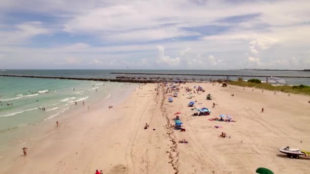 Summer Time Miami Aerial — 图库视频影像