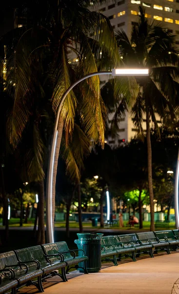 Future Design Park Street Lamp Downtown Miami — Stock Photo, Image