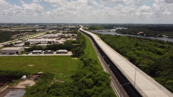 Selmon Expressway Tampa Usa Dron Powietrzny Przelot Wideo — Wideo stockowe