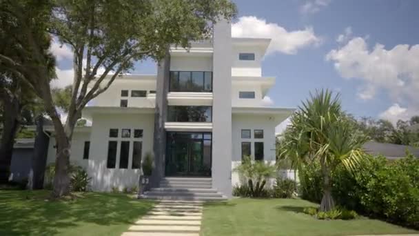 Moderne Huizen Tampa Usa 60Fps — Stockvideo
