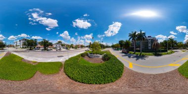 Davis Adası Tampa FL ABD 'de 360 vr fotoğraf giriş tabelası