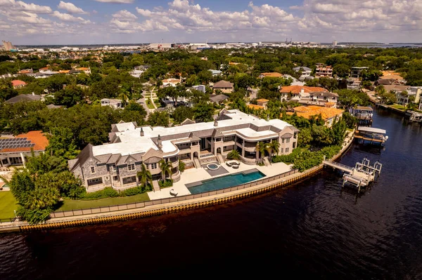 Tampa Usa Juli 2021 Flygfoto Derek Jeters Tidigare Hus Davis — Stockfoto