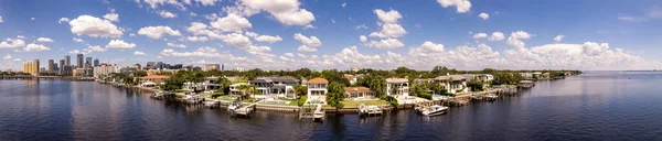 Davis Adası Tampa Deki Lüks Evlerin Hava Manzarası — Stok fotoğraf