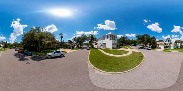 360 Foto Bairro Residencial Davis Island Tampa Florida Eua — Fotografia de Stock