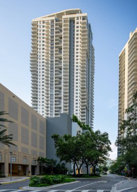 Fort Lauderdale, FL, USA - July 23, 2021: Alluvion Fort Lauderdale luxury residential rental apartments