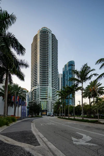 Fort Lauderdale Usa Luglio 2021 100 Las Olas Luxury Condos — Foto Stock