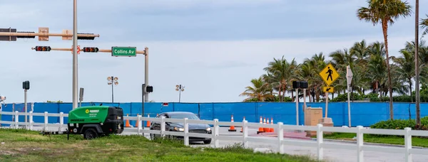 Surfside Usa Července 2021 Champlain Towers Zřítí Staveniště Demolice Odstranění — Stock fotografie