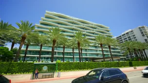 Fendi Chateau Residences Surfside Miami Stany Zjednoczone Ameryki — Wideo stockowe