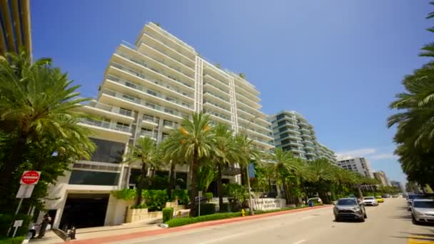 Grand Beach Hotel Surfside Miami Florida Motion Video — Stock video