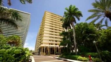  4k motion video The Plaza of Bal Harbour Condo Miami FL USA