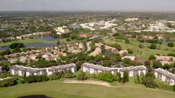 Video Aerei Bonaventura Città Weston Florida Usa — Video Stock