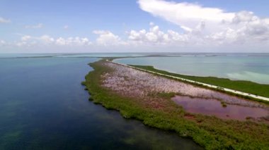 Florida Keys 'teki hava videosu 5k' lik drone ateşiyle evlendi.
