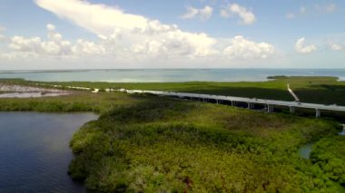 Florida Keys 'in 5 km' lik hava aracı görüntüleri.