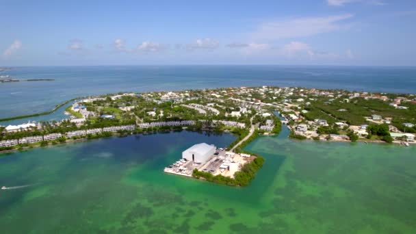 5K航向侧视图Duck Key Florida Keys — 图库视频影像