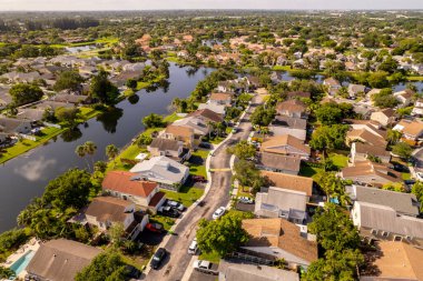 Weston yakınlarında Sunrise Florida 'da hava fotoğrafçılığı.