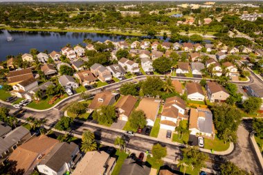 Weston yakınlarında Sunrise Florida 'da hava fotoğrafçılığı.