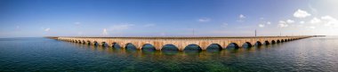 Seven Mile Bridge Florida Keys panorama fotoğrafı