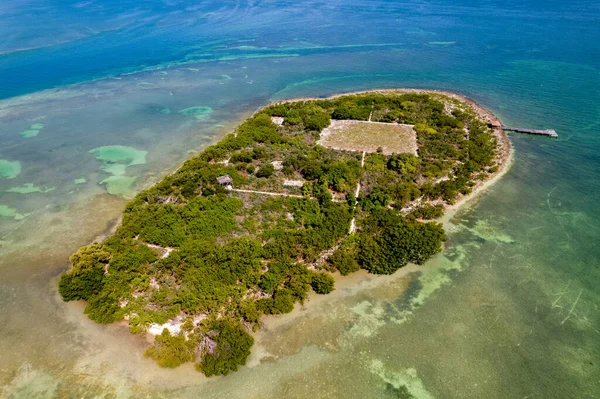 Hava Fotoğrafı Hindistan Anahtar Tarihi Eyalet Parkı Florida Keys — Stok fotoğraf