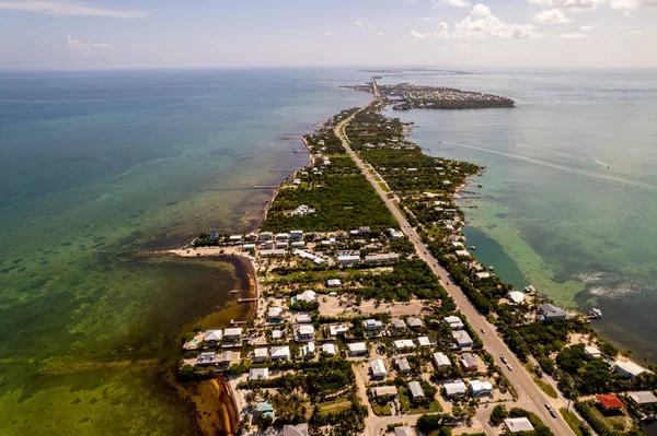 Luchtfoto Huizen Florida Keys — Stockfoto