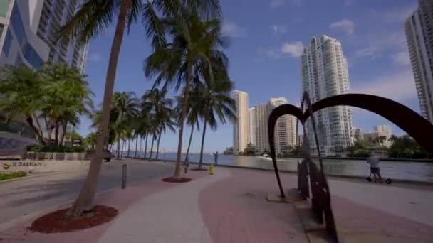Miami Usa Augusti 2021 Industriell Konst Centrala Miami Motion Video — Stockvideo