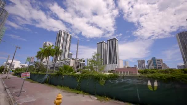 Майами Флорида Сша Августа 2021 Года Развитие Центра Майами 2021 — стоковое видео