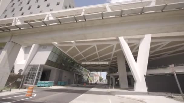 Miami Usa 2021 Augusztus Miami Central Station Virgin Atlantic Nagysebességű — Stock videók