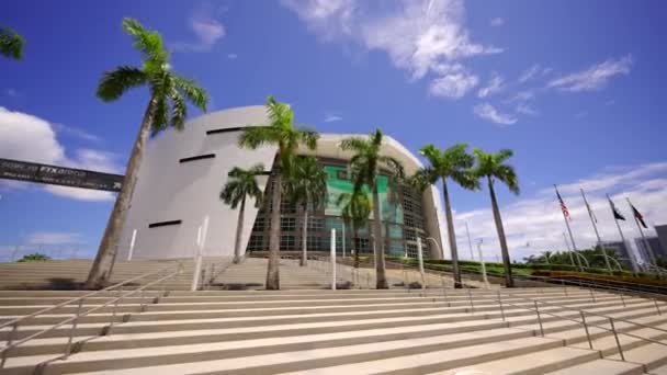 Miami Eua Agosto 2021 Bem Vindo Ftx Arena Miami — Vídeo de Stock