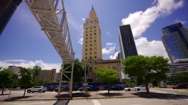 Майами Штат Флорида Сша Августа 2021 Года Freedom Tower Miami — стоковое видео