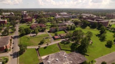 FAMU Üniversite Kampüsü Tallahassee. 5k hava aracı görüntüsü..