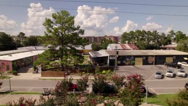 Luchtfoto Railroad Square Art District Tallahassee Usa Opgenomen — Stockvideo