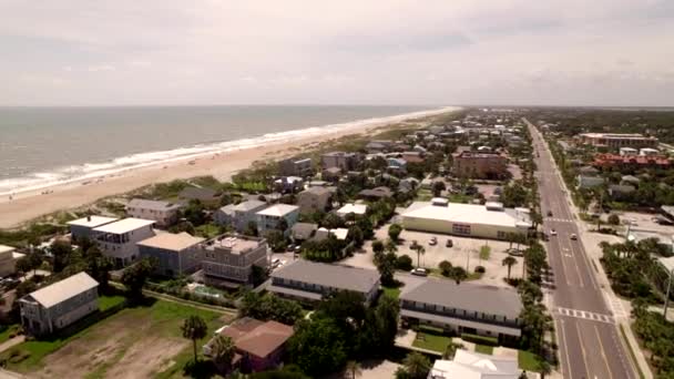 Tour Aéreo Augustine Beach Florida — Vídeo de stock