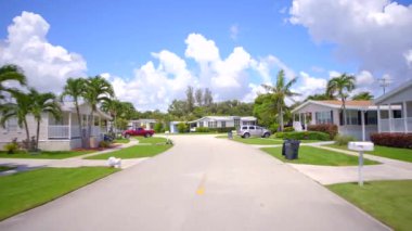 Lüks bir karavan parkında 4k.