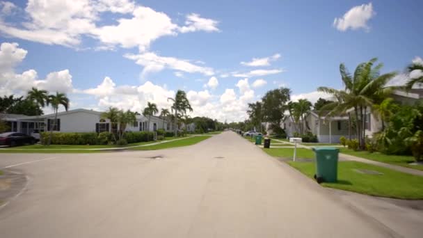 Trailer Park Met Luxe Huizen Florida Lifestyles — Stockvideo