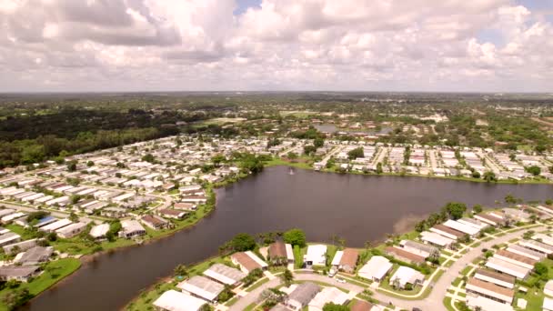 Davie Floride Parc Maisons Mobiles Paysage Avec Lac — Video