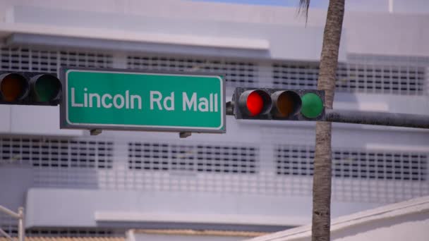 Video Miami Beach Lincoln Road Mall — Stock video