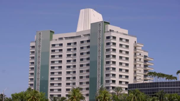 Miami Beach Eden Roc Hotel 60Fps — Stock video